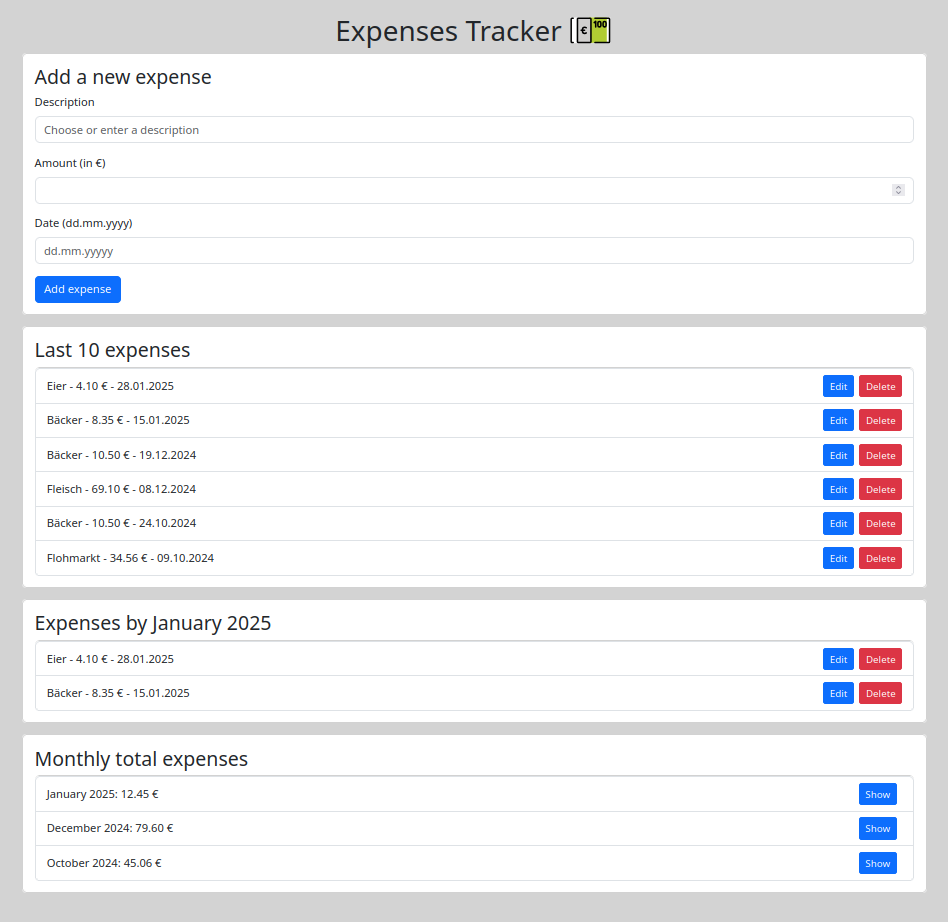 expenses-frontend-app Screenshot